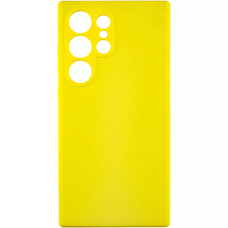 Чохол Silicone Cover Lakshmi Full Camera (AAA) для Samsung Galaxy S24 Ultra (Жовтий / Yellow)
