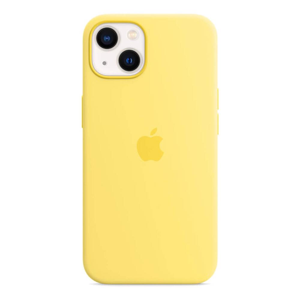 Чохол Silicone Case with MagSafe для iPhone 13 Lemon Zest (OEM)