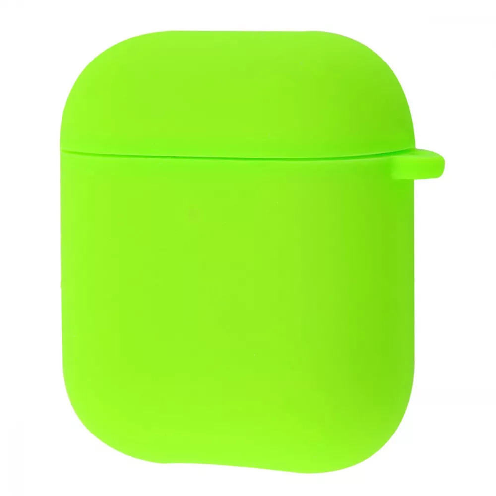 Чохол Silicone Case Full for AirPods 1/2 (лаймовий зелений)