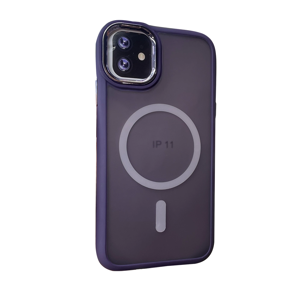 Чохол MaiKai Matte Colorful Case with MagSafe iPhone 11 (Deep Purple)