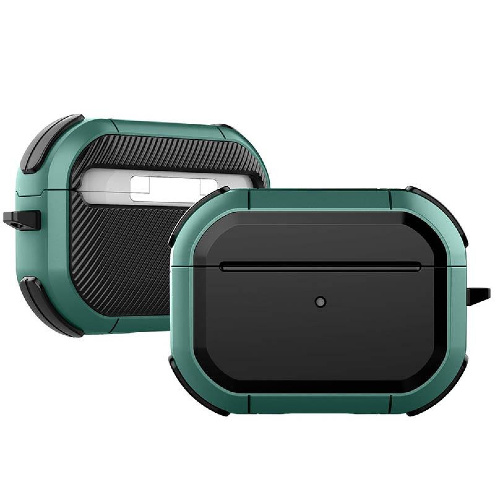 Футляр протиударний Black ed. для навушників Airpods Pro 2 / Pro (Apple Green)