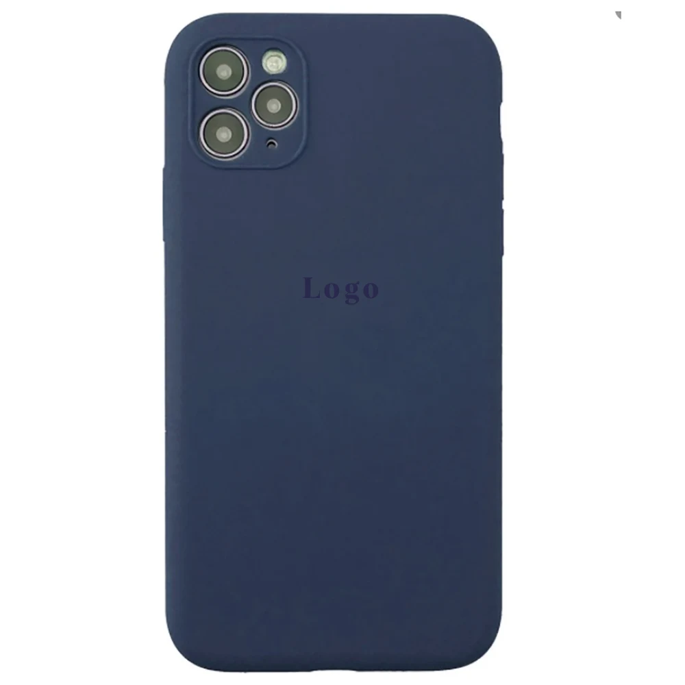 Чохол Silicone Case for iPhone 11 Pro (With Camera Lens Protection) - Midnight Blue