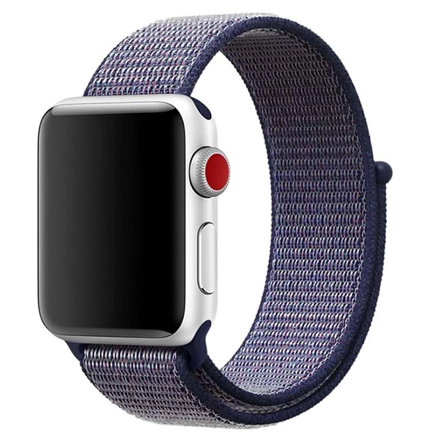 Ремінець Nylon для Apple Watch 42/44/45/49mm (Синій/Midnight Blue)