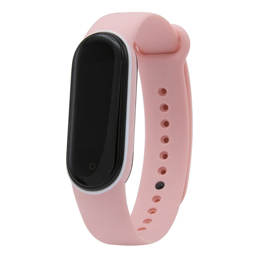 Ремінець Silicone Line Mi Band 3/4 (рожевий пісок)