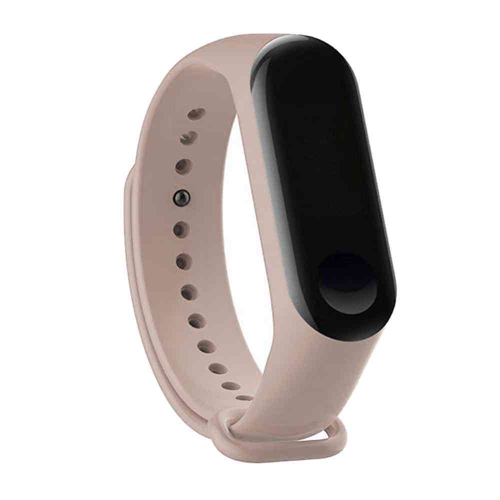 Ремінець Silicone New Mi Band 3/4 (рожевий пісок)