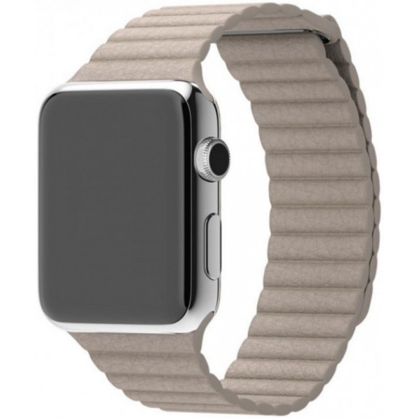 Ремінець MaiKai Leather Loop Band для Apple Watch 42/44mm - Beige