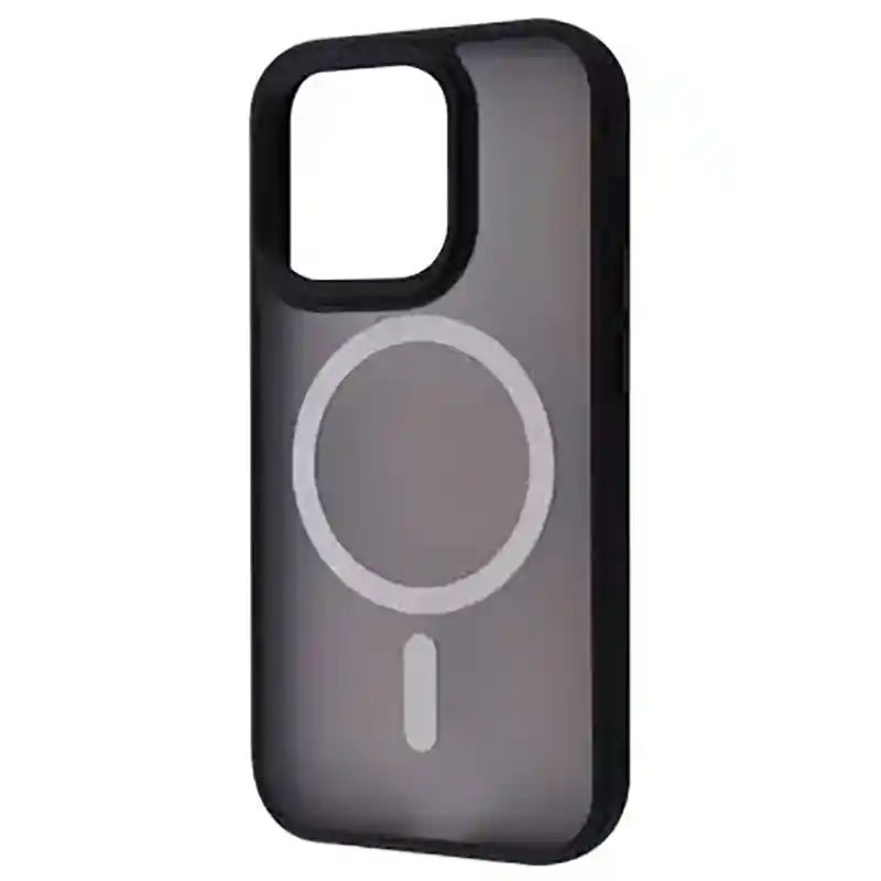 Чохол MaiKai Matte Colorful Case with MagSafe iPhone 14 Pro Max (чорний)