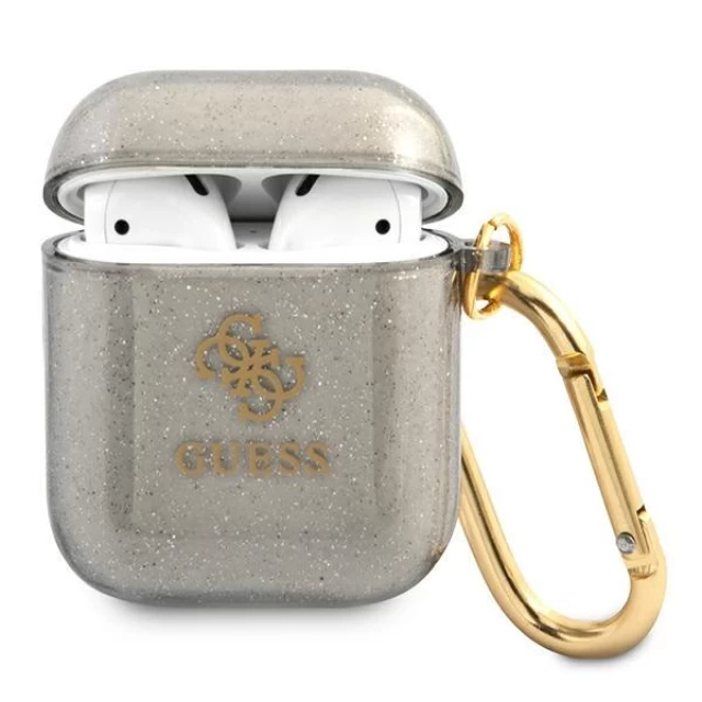 Чохол Guess TPU Colored Glitter Case for Airpods 1/2 Black