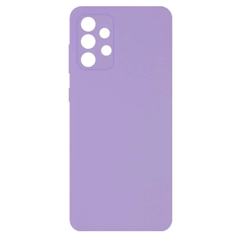 Чохол Silicone Cover Full Camera (AA) для Samsung A52 (Бузковий/Dasheen)