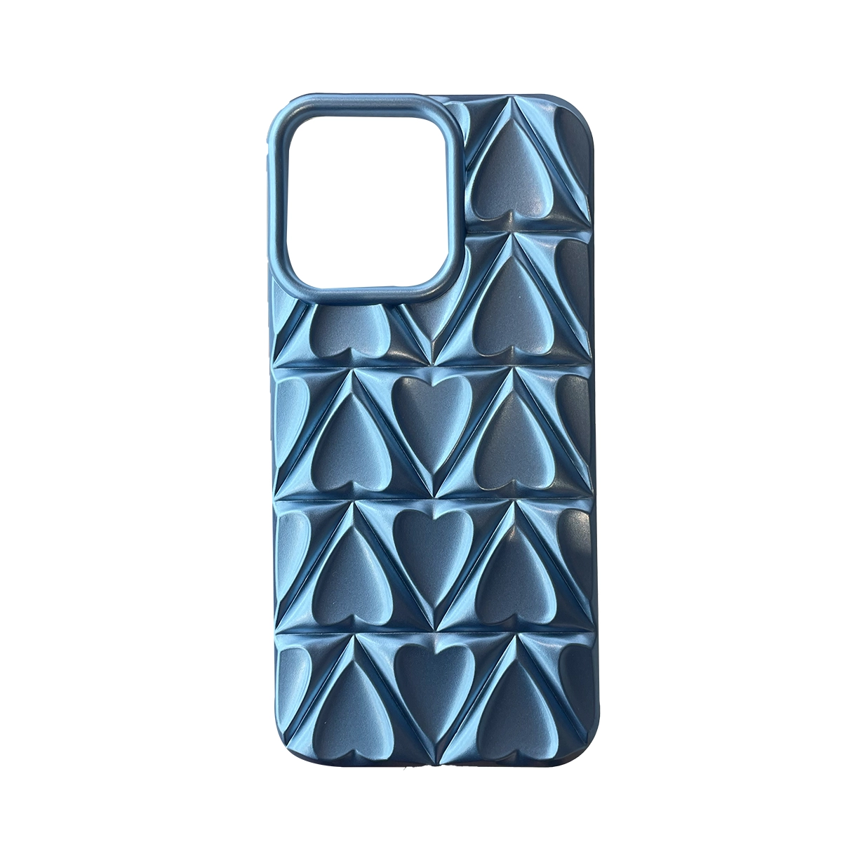 Чохол MaiKai 3D Case iPhone 15 Pro Max (Heart Blue)