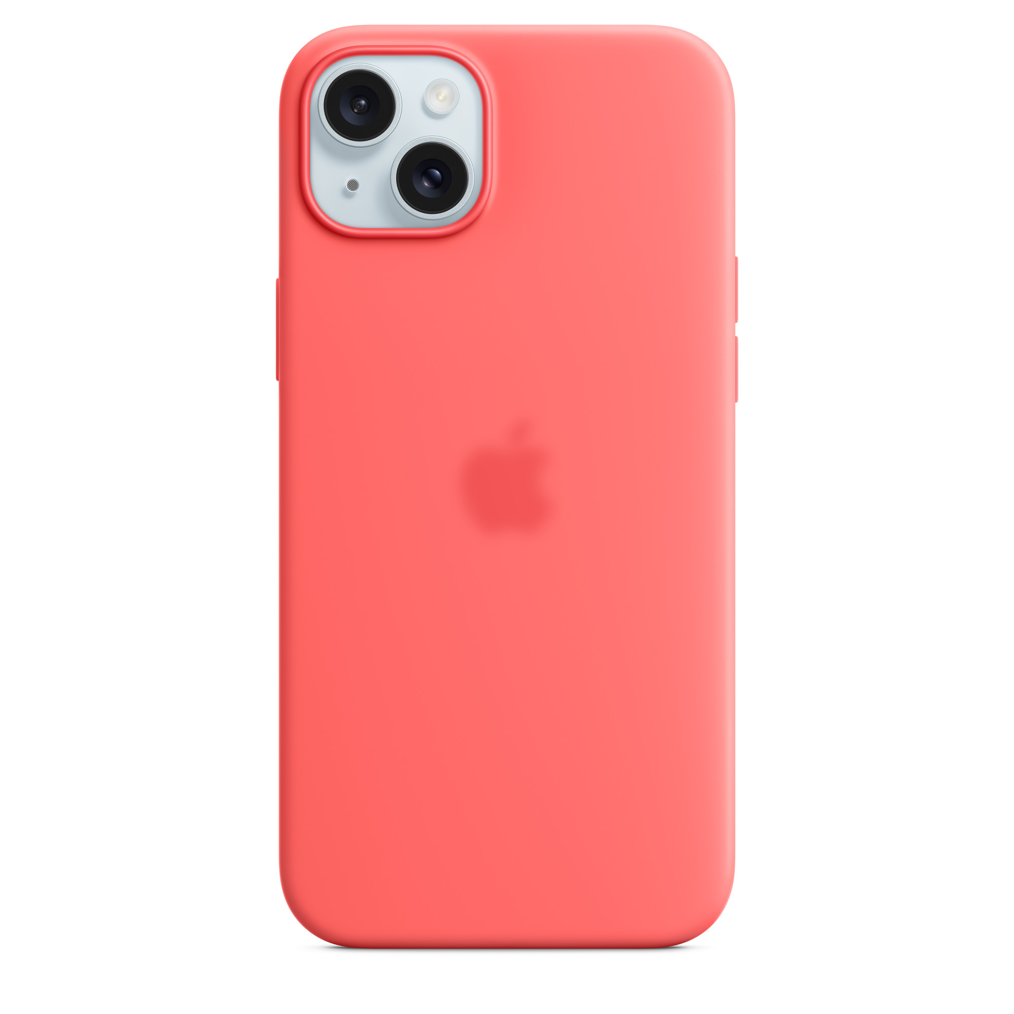 Чохол Silicone Case (AAA) full with MagSafe and Animation для iPhone 15 Plus (Червоний / Guava)