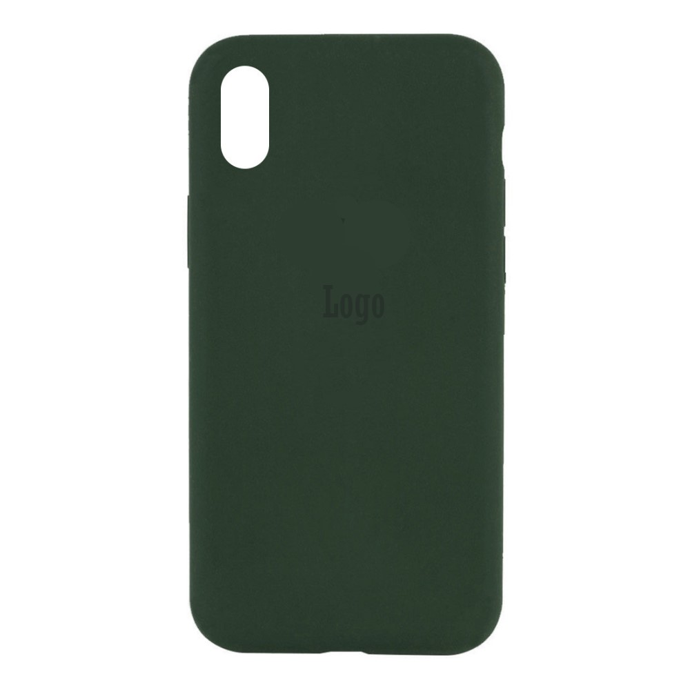 Чохол Silicone iPhone Case (TPU) for iPhone XR (dark green)