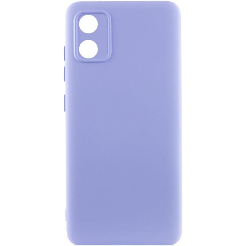Чохол Silicone Cover Lakshmi Full Camera (AA) для Motorola Moto E13 (Бузковий / Dasheen)