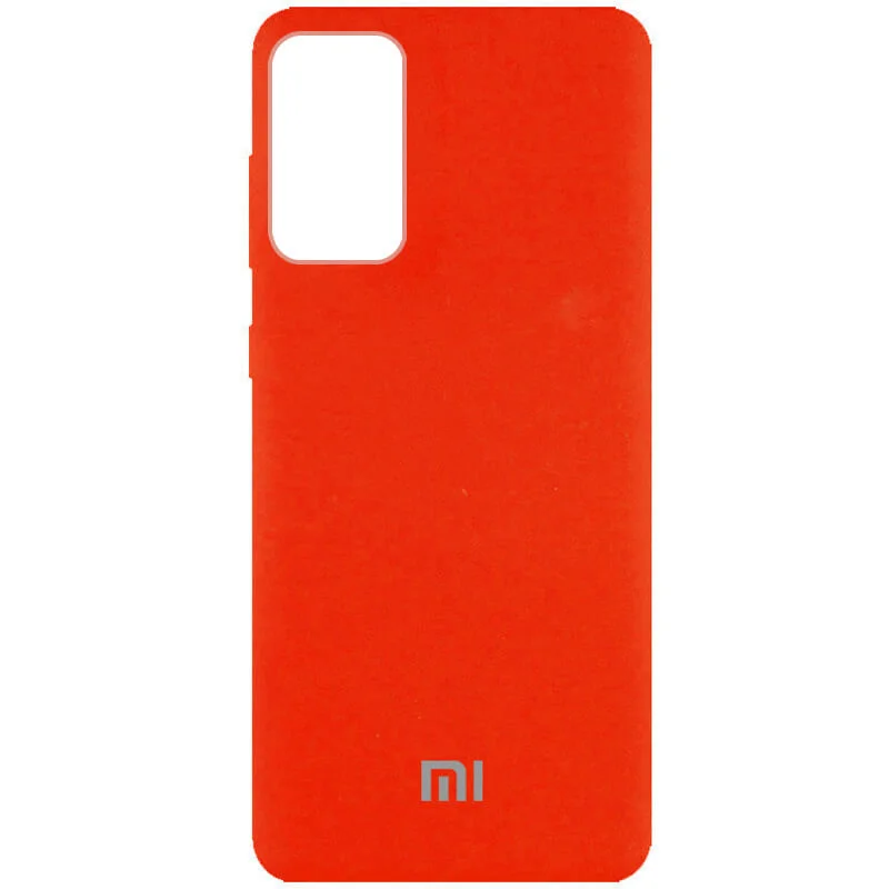 Чохол Silicone Case Full Camera (AA) для Xiaomi Redmi Note 10 Pro/Note 10 Pro Max (Помаранчевий)