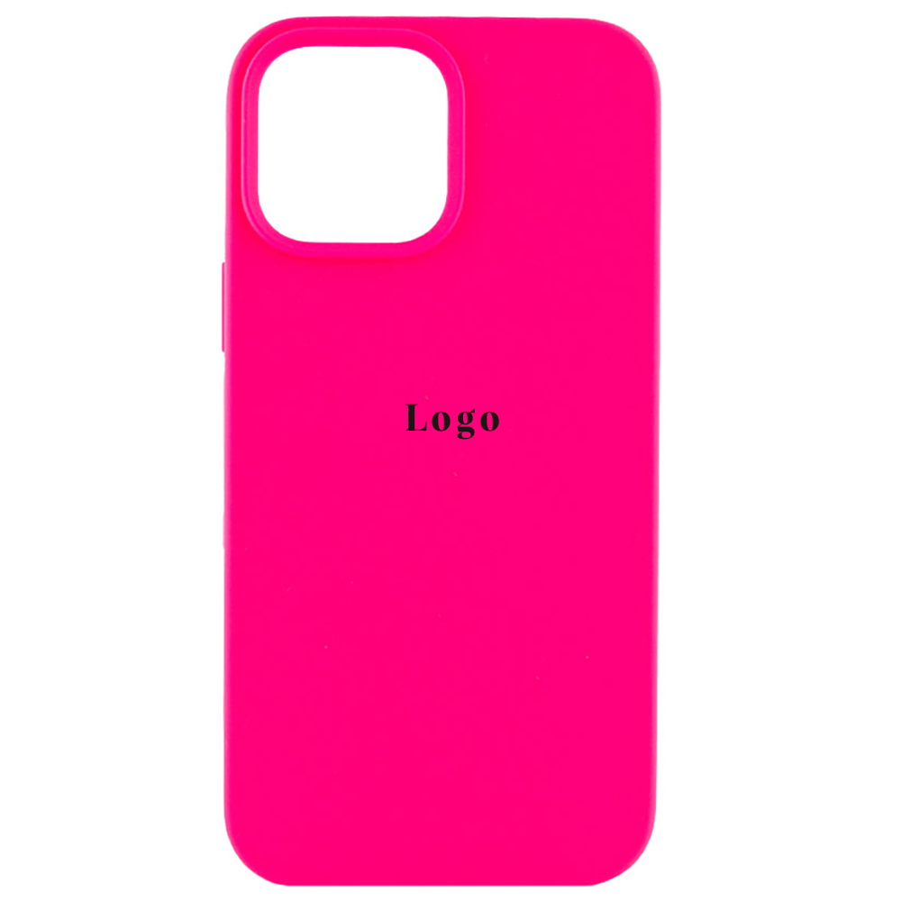 Чохол Silicone Case Full Protective (AA) iPhone 14 (Рожевий/Bright Pink)