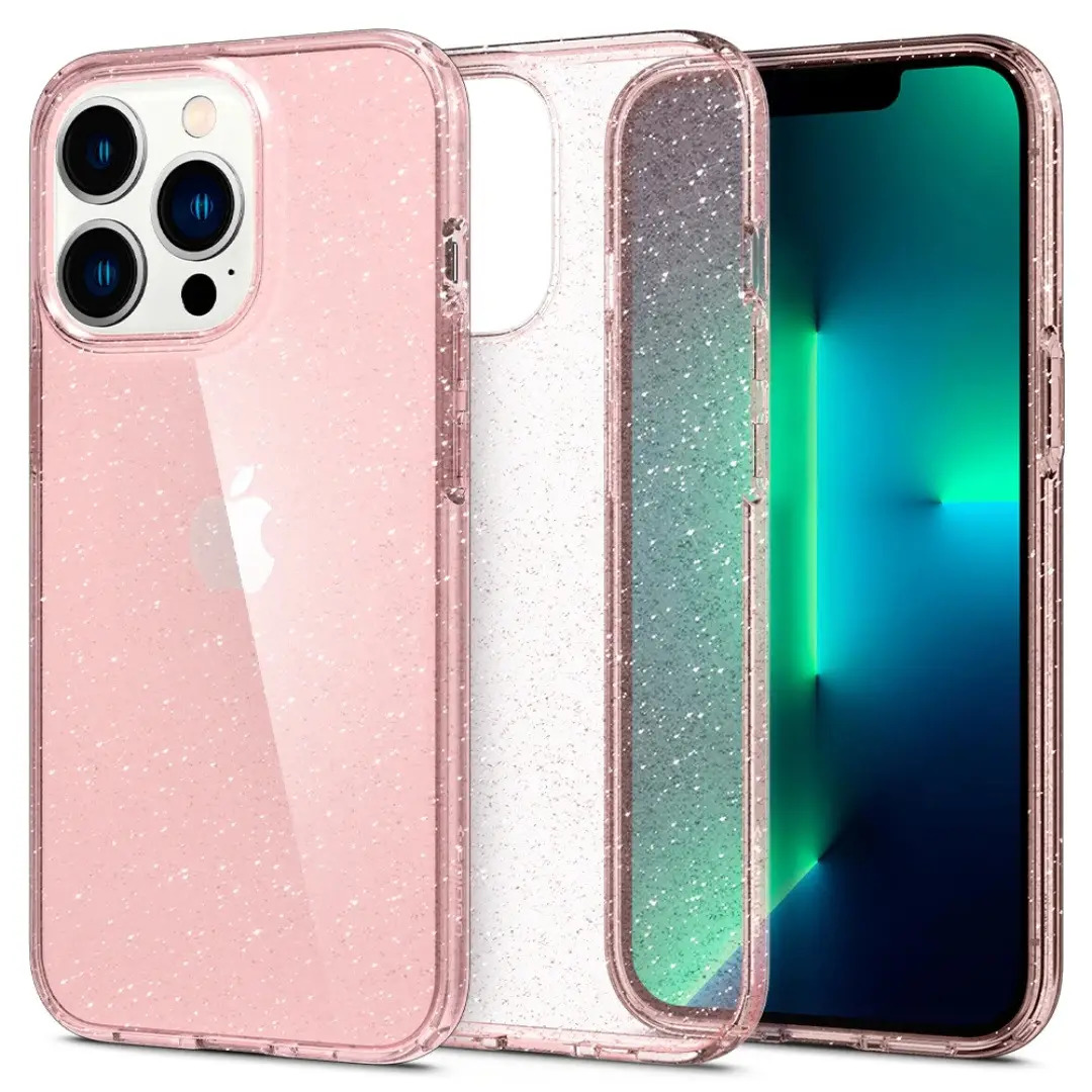 Чохол Spigen для Apple iPhone 13 Liquid Crystal Glitter, Rose Quartz