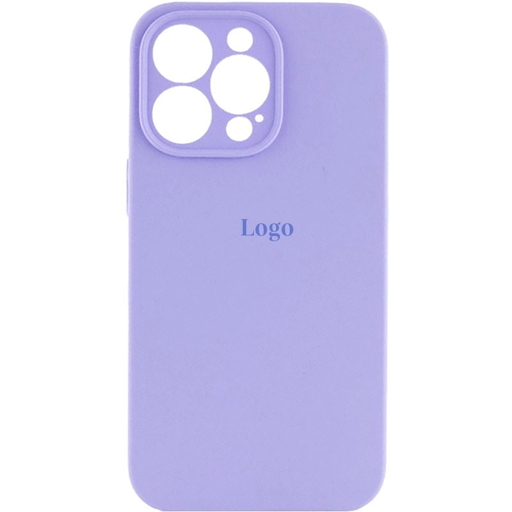 Чохол Silicone Case Full Camera Protective (AA) iPhone 13 Pro Max (Бузковий/Dasheen)