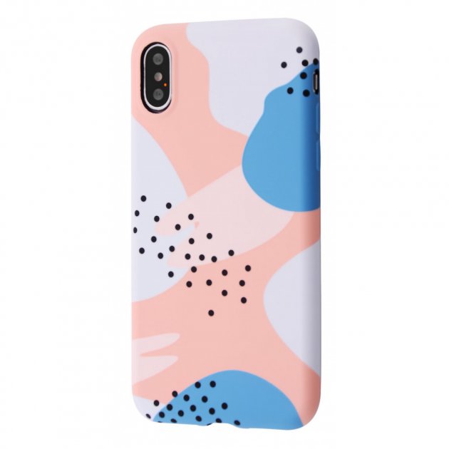 Чохол WAVE NEON X LUXO Minimalistic Case iPhone X/XS (чорна смородина/рожевий пісок)