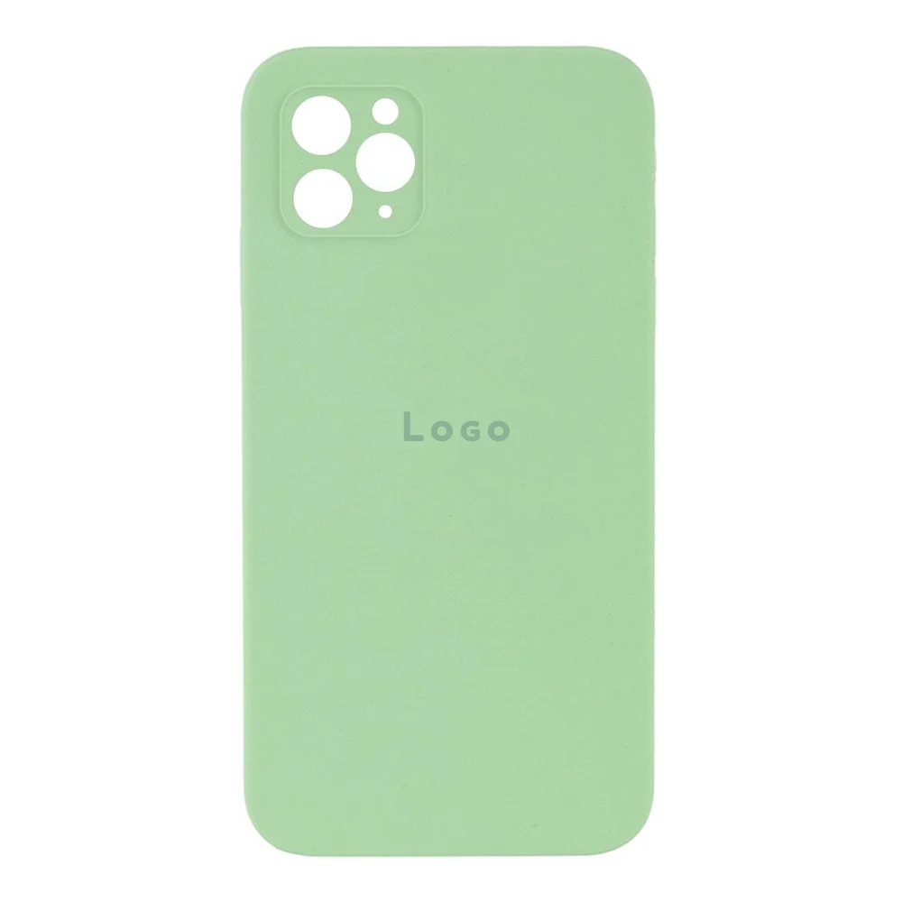 Чохол Silicone Case Full Camera Protective (AA) iPhone 13 Pro Max (М'ятний/Mint)