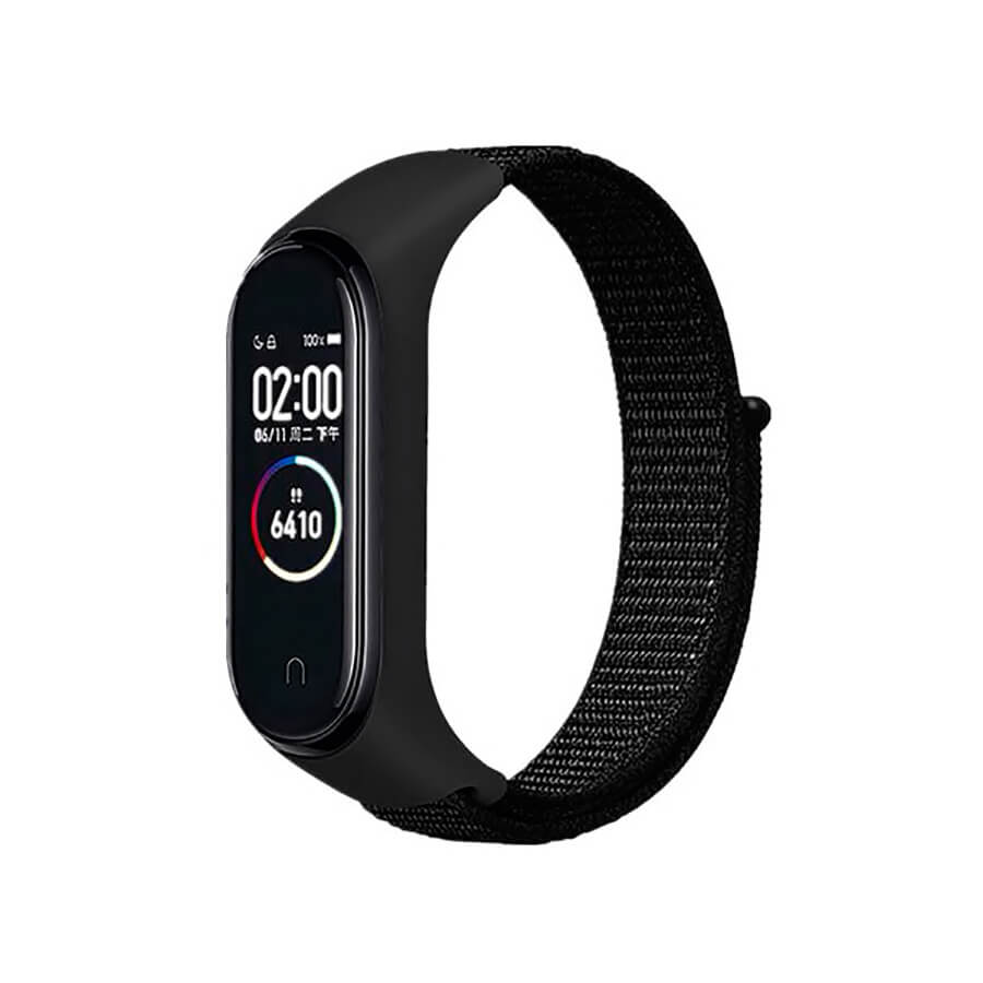 Ремінець Nylon Sport Loop для Mi Band 3/4 - Black