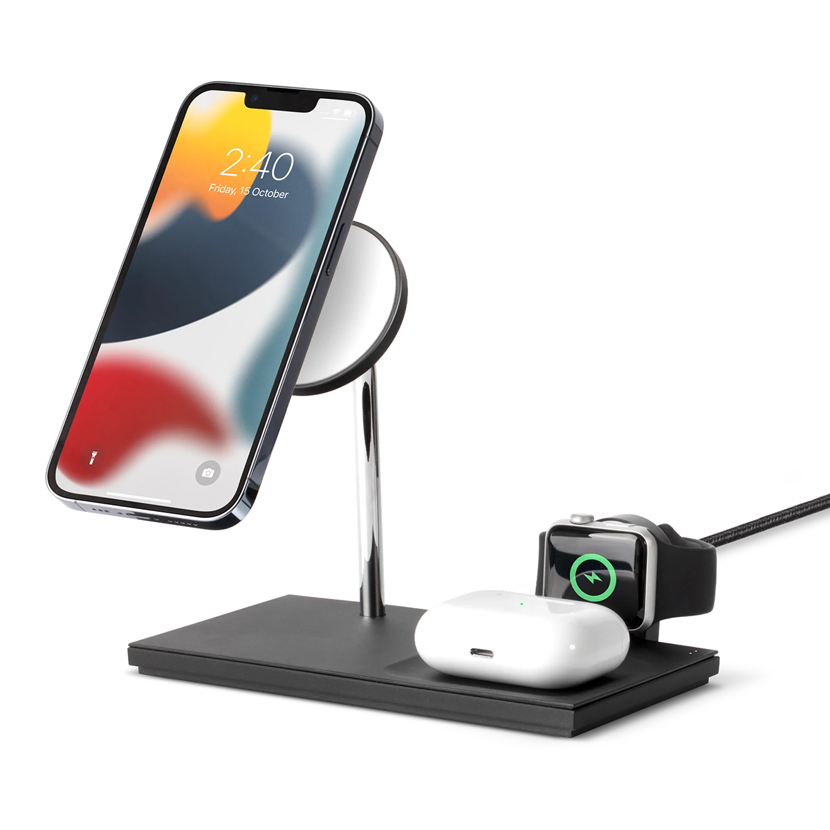 БЗП Native Union Snap 3-in-1 Magnetic Wireless Charger Black (SNAP-3IN1-BLK-EU)