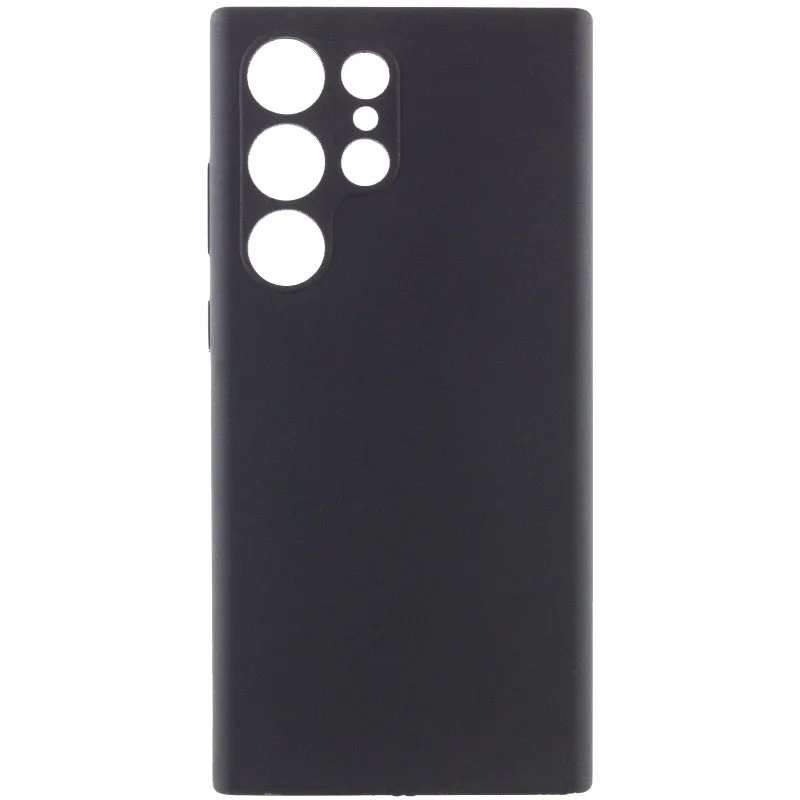 Чохол Silicone Cover Lakshmi Full Camera (AAA) для Samsung S22 Ultra (Чорний/Black)