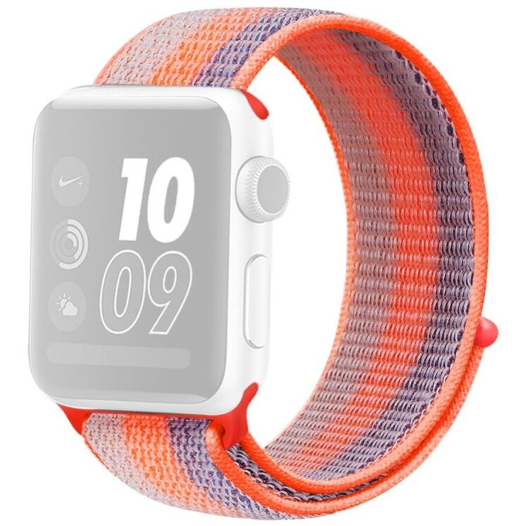 Ремінець Nylon для Apple Watch 42mm/44mm - Stripe Orange