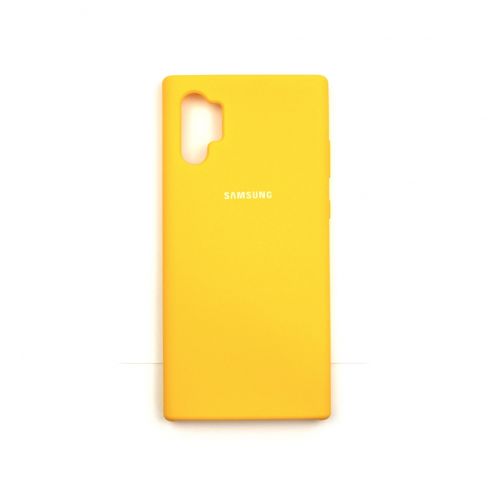 Чохол Silicone Case для Samsung Note 10 Plus - Yellow