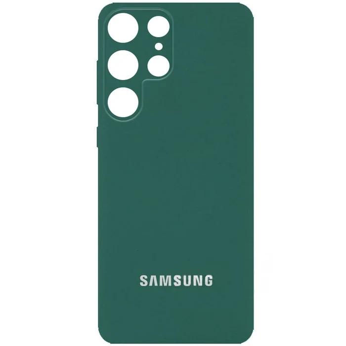 Чохол Silicone Cover Full Camera (AA) для Samsung S23 Ultra (Зелений/Pine Green)