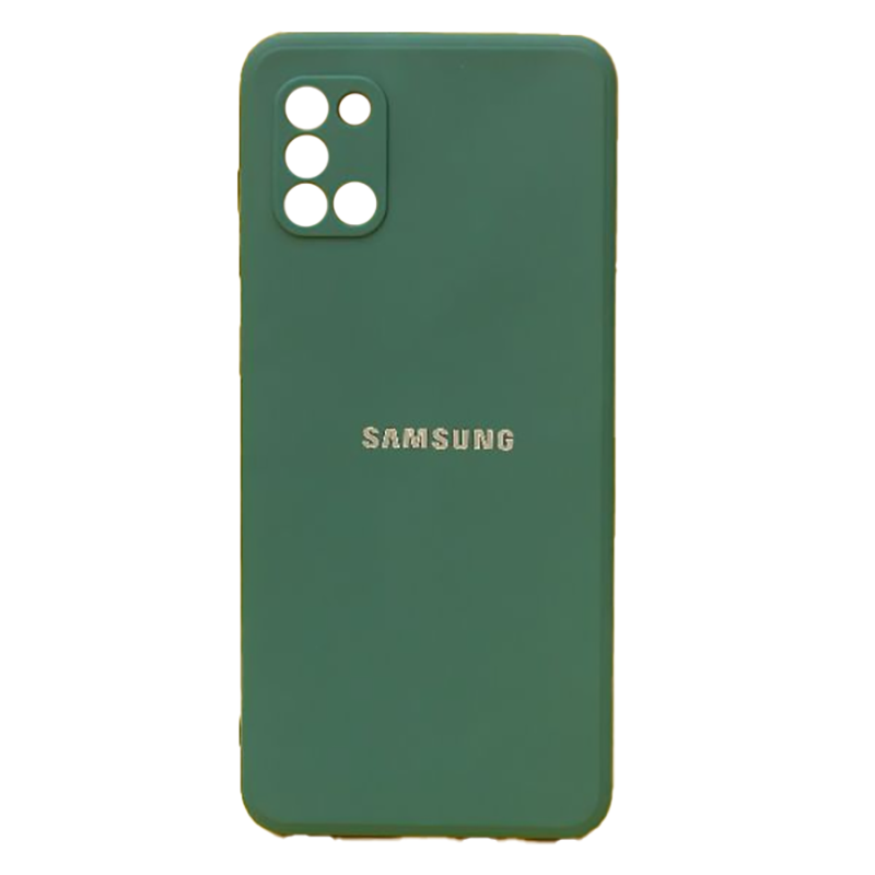 Чохол Silicone Case для Samsung A31 Dark Green (OEM)