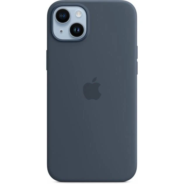 Чохол Silicone Case with MagSafe для iPhone 14 Plus Storm blue (OEM)