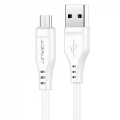 Кабель Acefast C3-09 MicroUSB 2.4A (1.2m) (Білий)