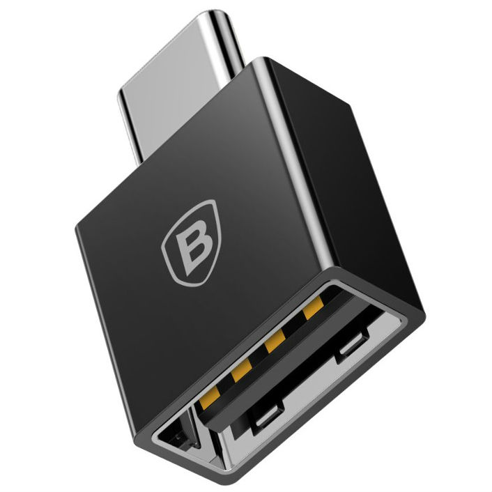 Адаптер OTG Baseus Exquisite Type-C/USB (black)