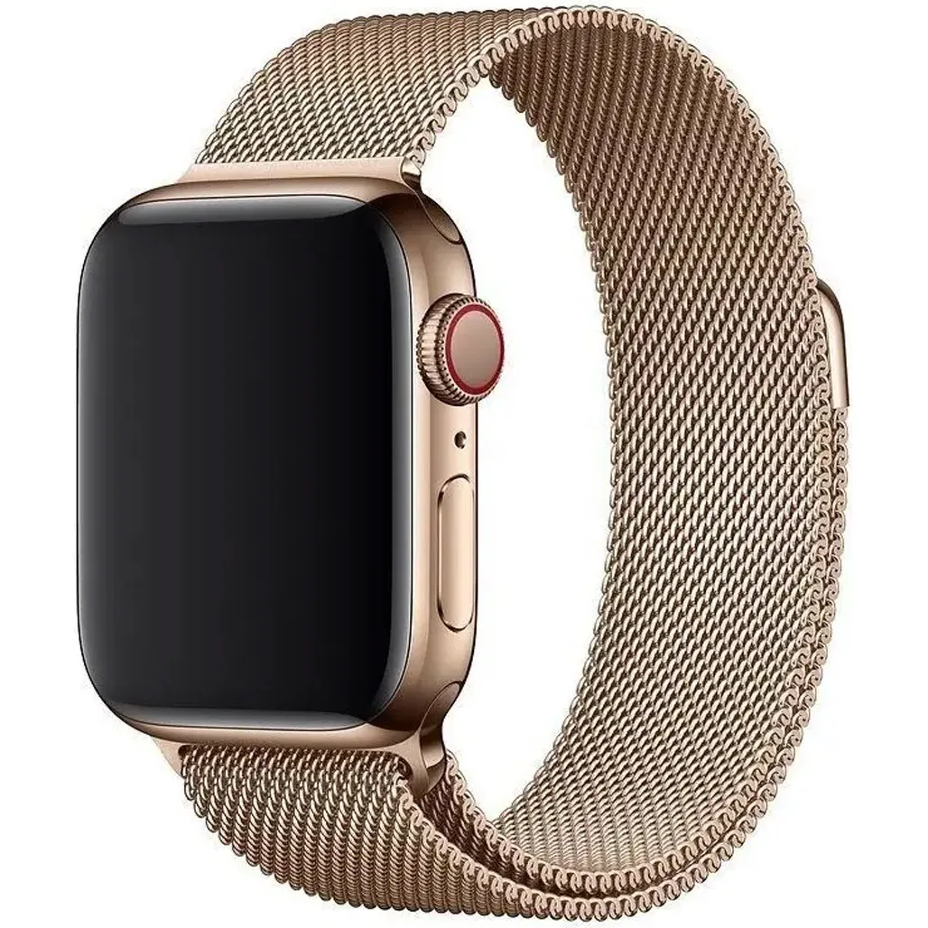 Ремінець MaiKai Milanese Loop Band для Apple Watch 42/44mm/45mm/49mm (Champagne Gold)