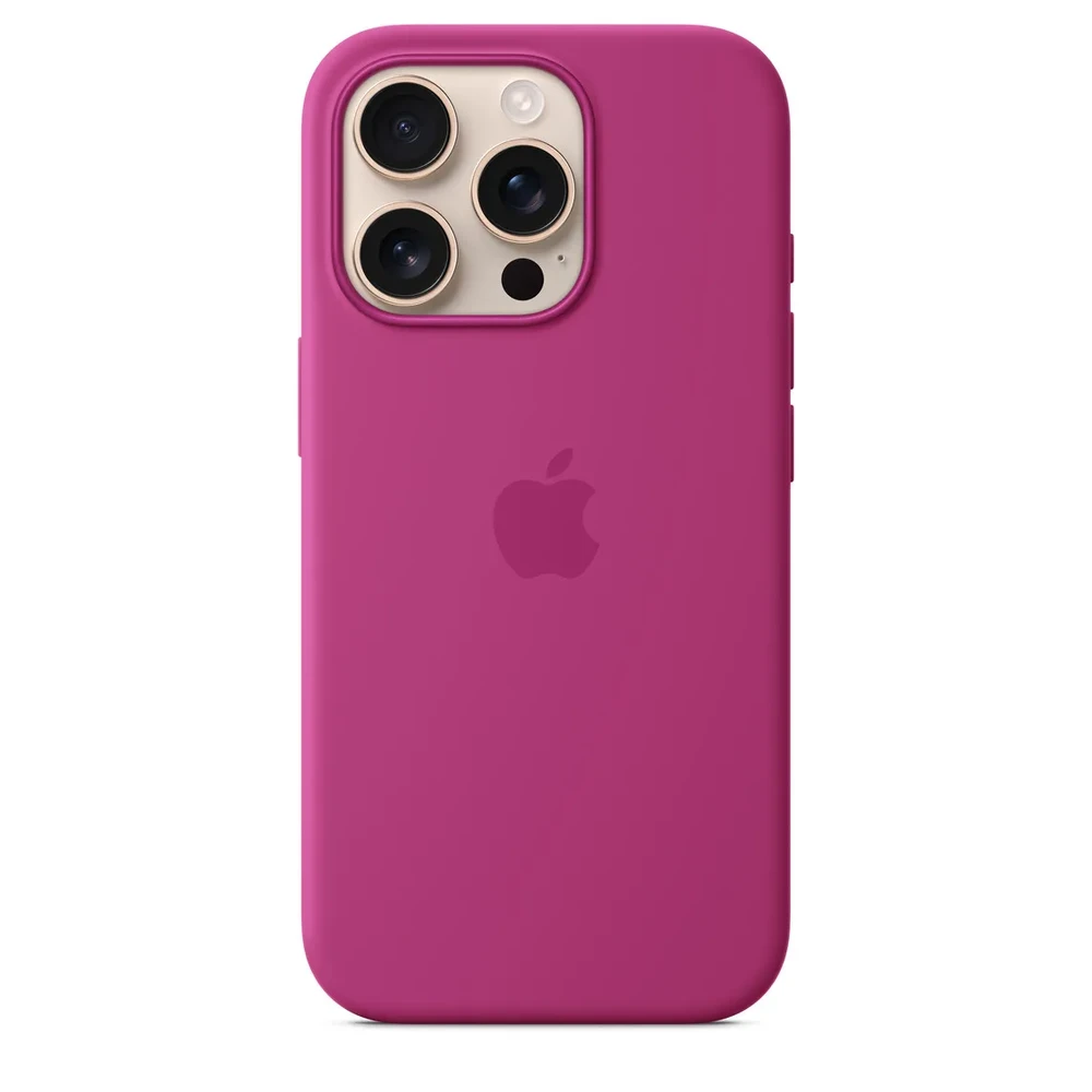 Чохол Silicone Case with MagSafe for iPhone 16 Pro Max, Fuchsia (OEM)
