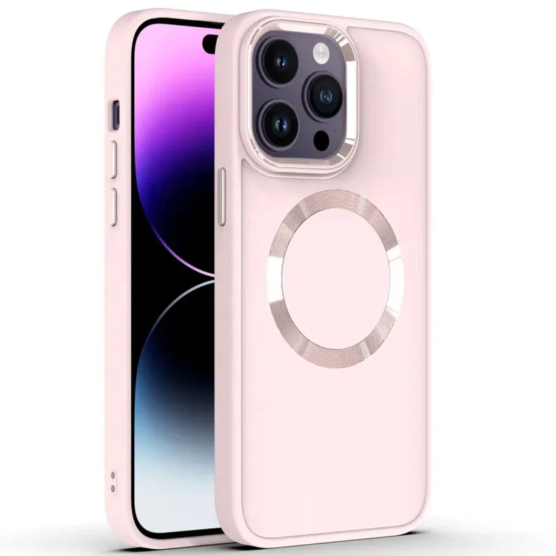 Чохол Bonbon Metal Style with MagSafe для iPhone 11 (Рожевий/Light Pink)