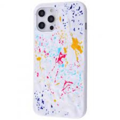 Чохол Colors Splash Case (TPU) iPhone 12 Pro Max (білий)