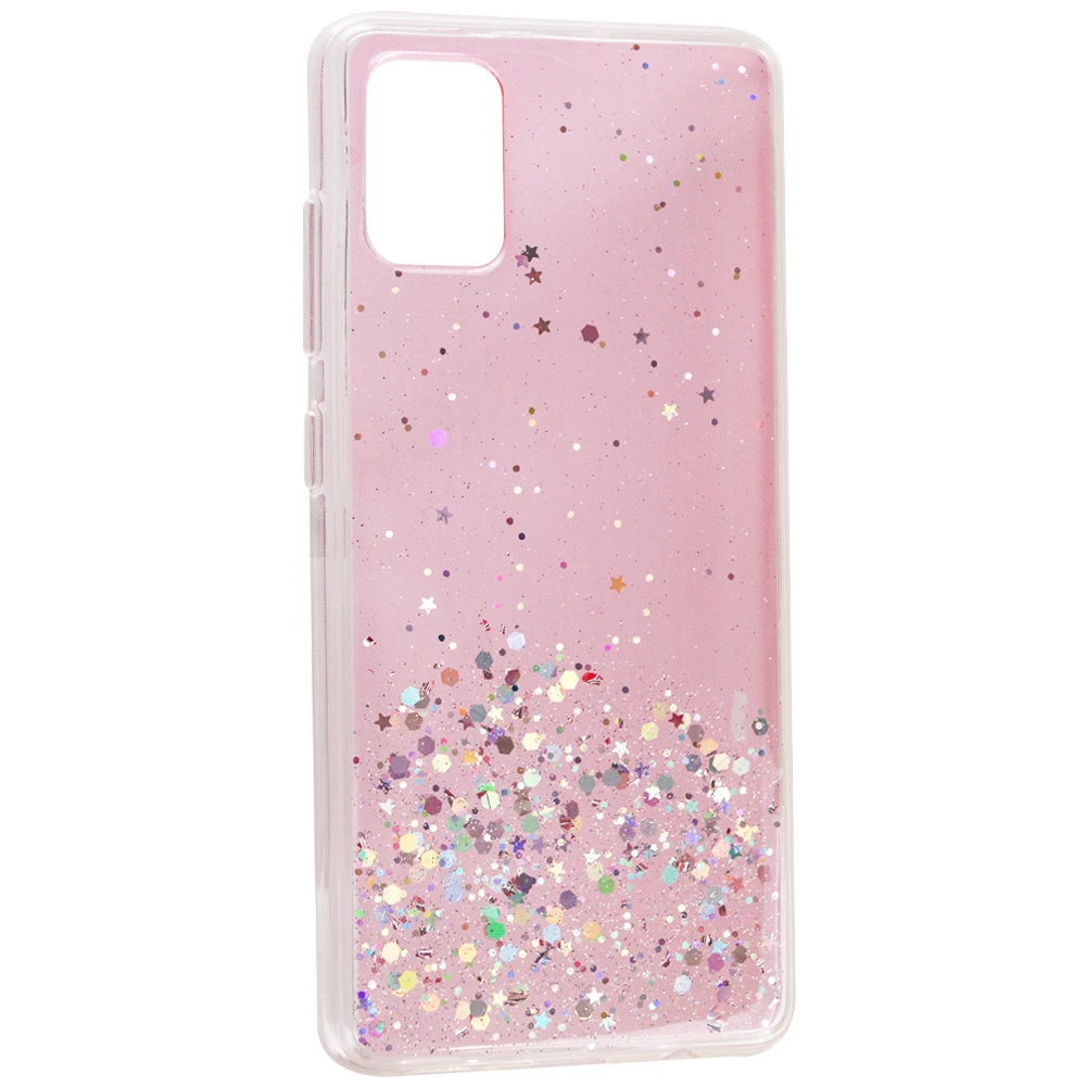 Чохол MaiKai Sparkles Case для Samsung A72 4G (Light Pink)