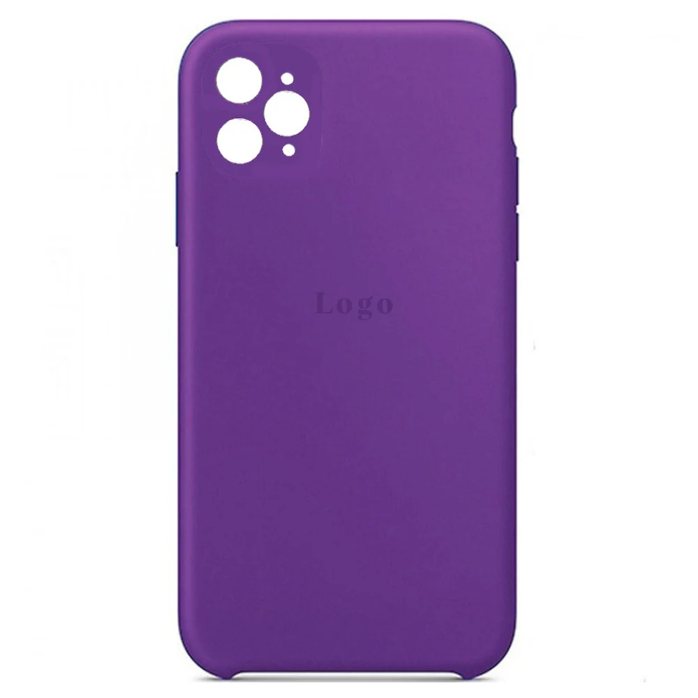 Чохол Silicone Case for iPhone 11 Pro (With Camera Lens Protection) - Deep Purple