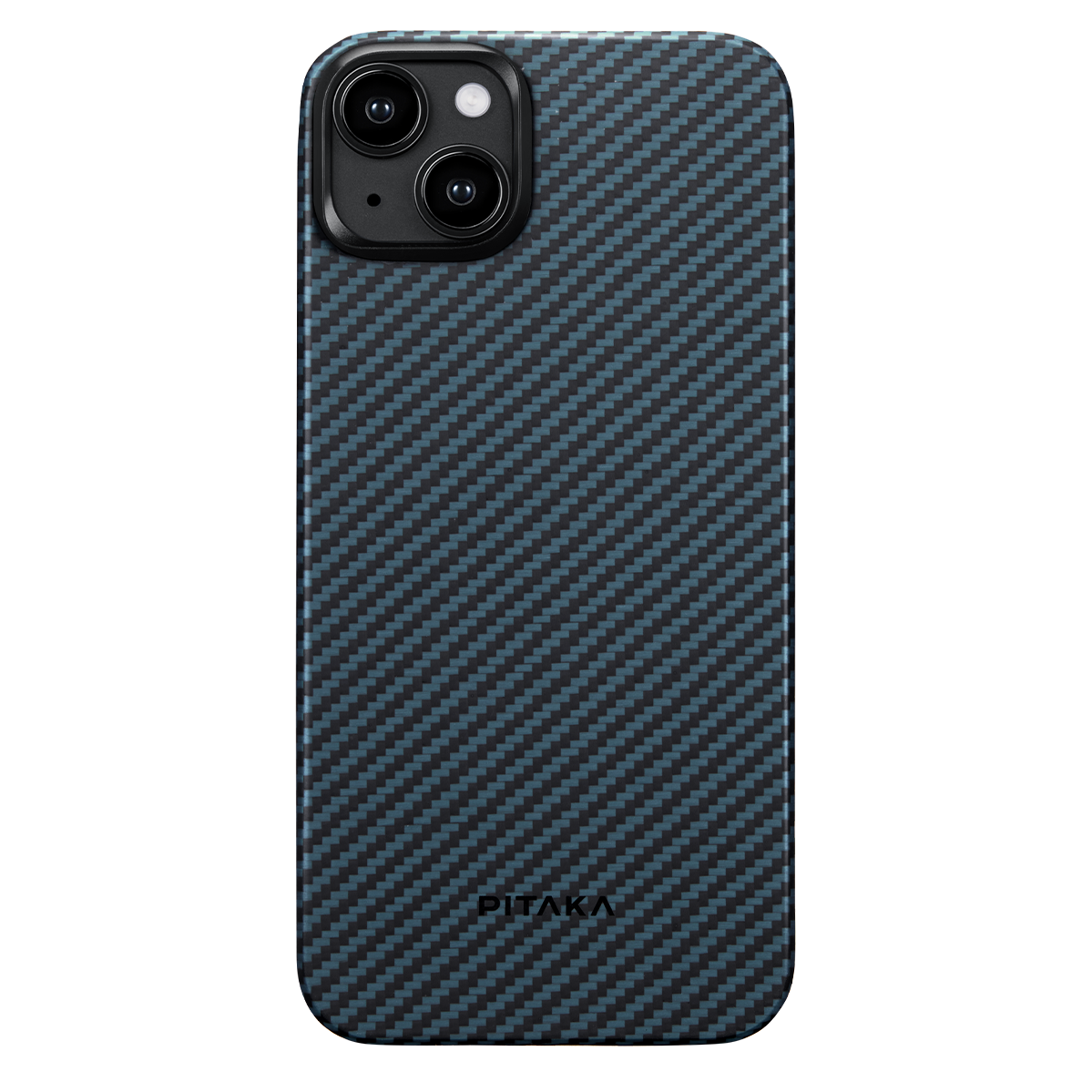 Чохол Pitaka MagEZ Case 4 Twill 1500D Black/Blue for iPhone 15 Plus (KI1508M)