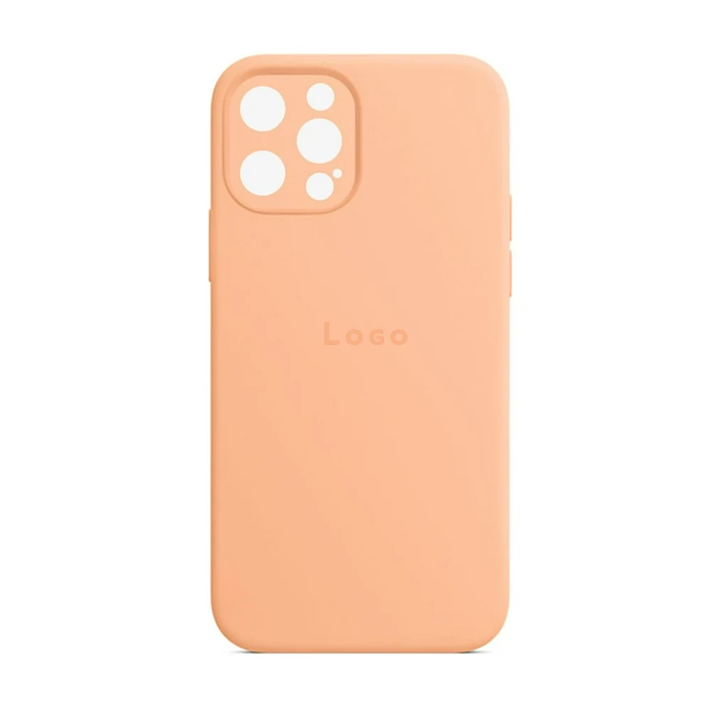 Чохол Silicone Case Full Camera Protective (AA) iPhone 13 Pro (Помаранчевий/Cantaloupe)