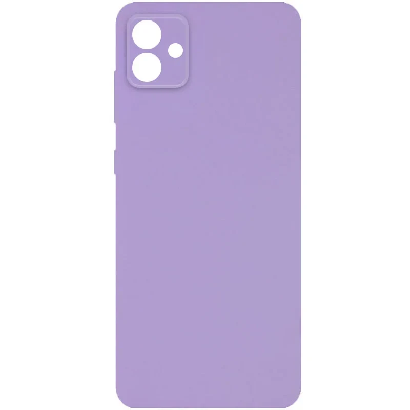 Чохол Silicone Cover Full Camera (AA) для Samsung A04 (Бузковий/Dasheen)