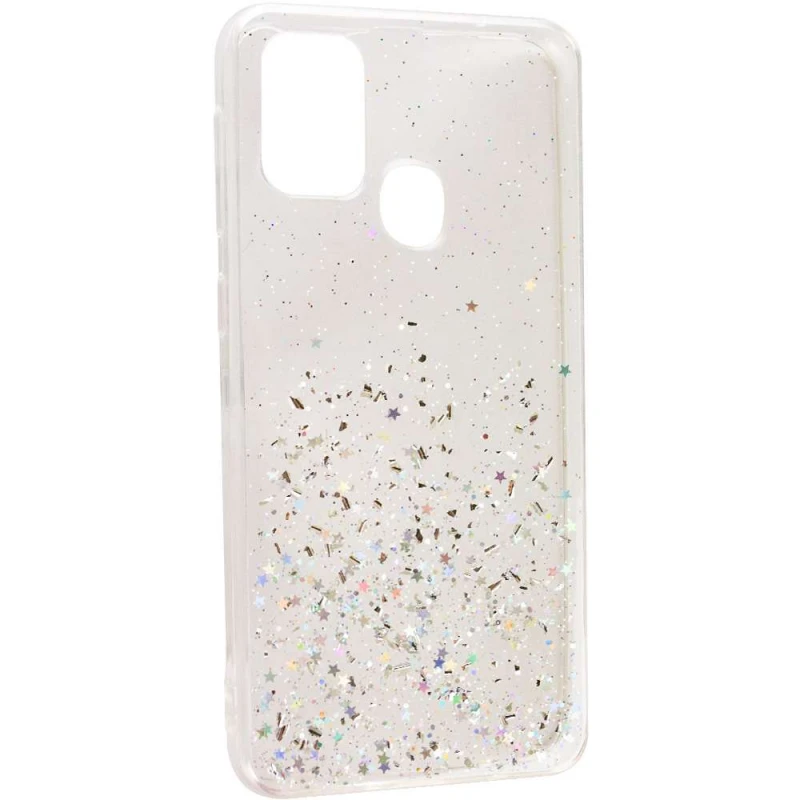 Чохол Glitter Transparent для Samsung M31