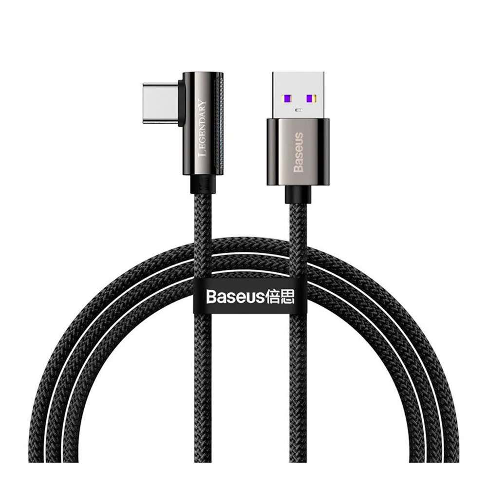 Кабель Baseus Baseus Legend Series Elbow Fast Charging Type-C 66W (2m) (чорний)