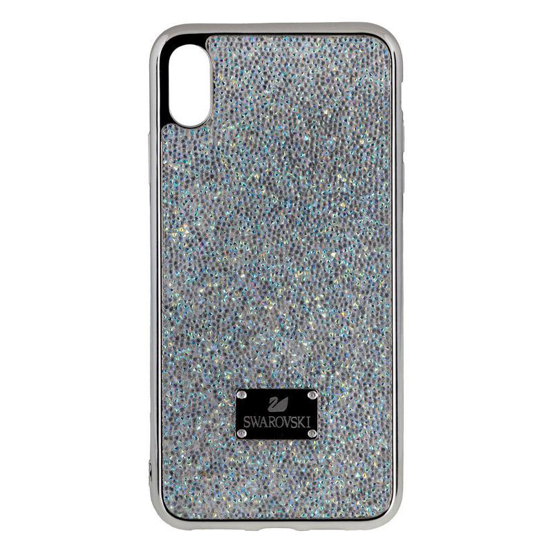 Чохол Glass case Swarovski для iPhone X/XS - Grey