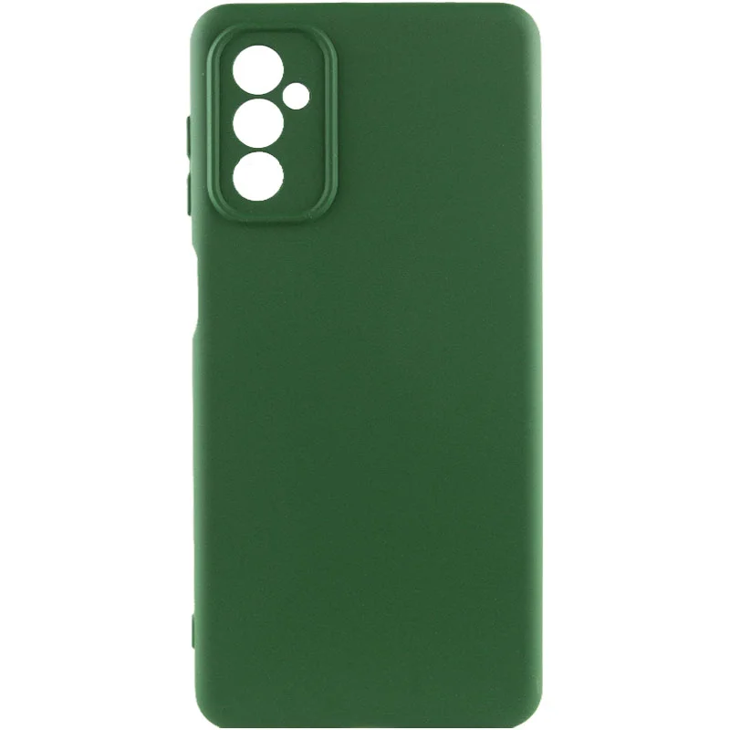 Чохол Silicone Cover Lakshmi Full Camera (A) для Samsung Galaxy M34 5G (Зелений/Dark green)