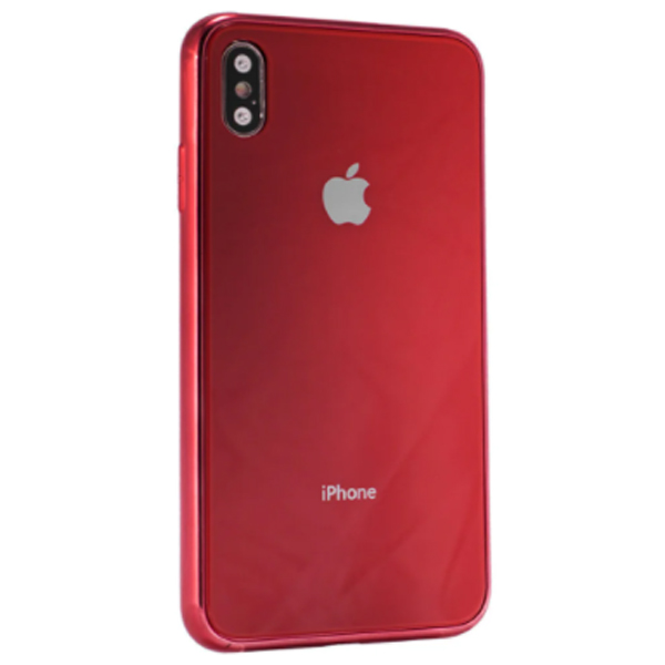 Чохол Glass+TPU Case для iPhone X/Xs Red