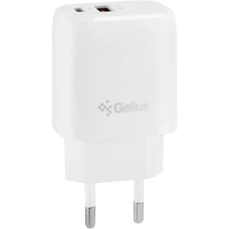 МЗП Gelius Pro X-Duo GP-HC014 USB+Type-C QC3.0/PD20W White (12 міс)