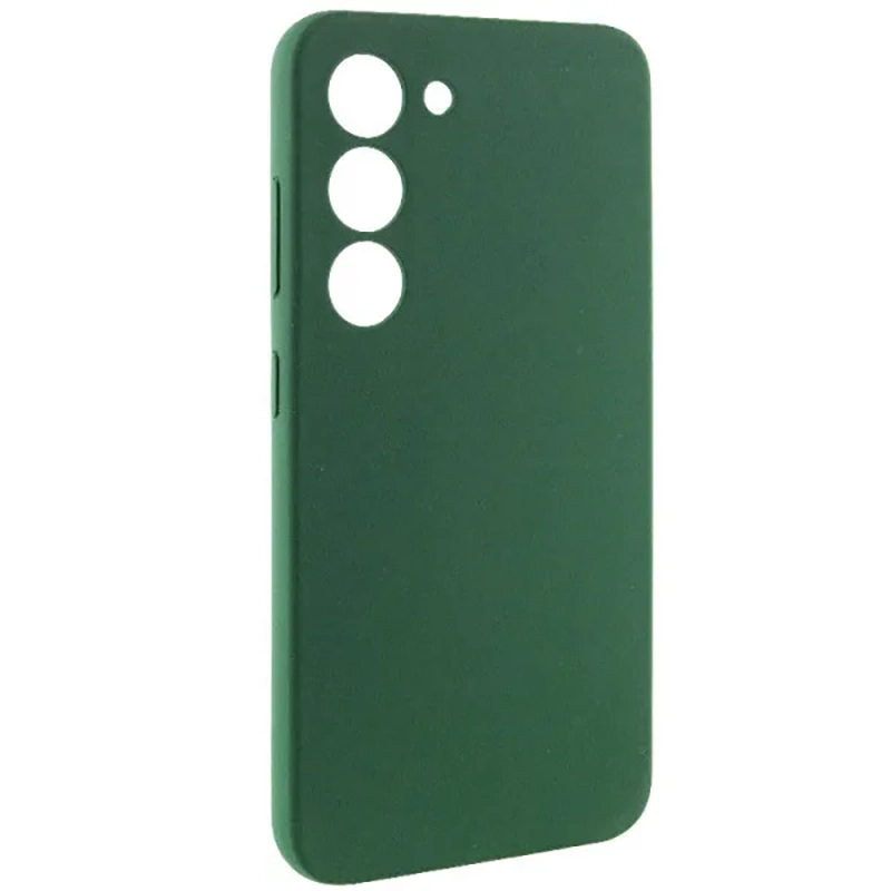 Чохол Silicone Cover Lakshmi Full Camera (AAA) для Samsung S23 Plus (Зелений/Cyprus Green)