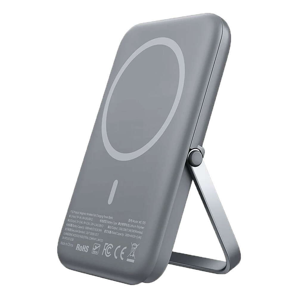 Повербанк MagSafe Mcdodo Ultra Slim із безпровідною зарядкою та підставкою для iPhone, 5000 mAh, 20W
